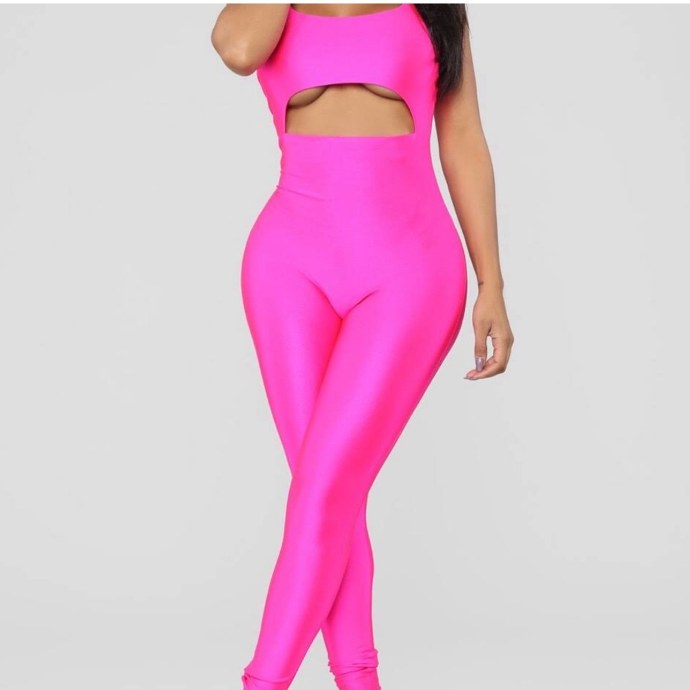 Hot Pink Jumpsuit